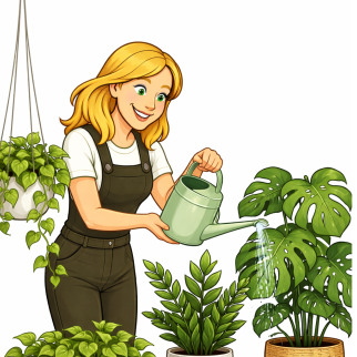 South Austin plant sitter providing indoor plant care