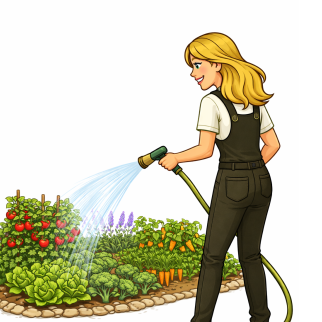 Circle C outdoor plant care watering and fertilizing